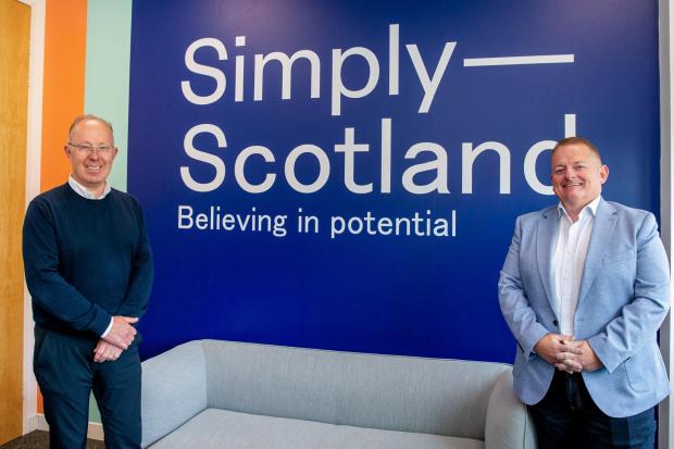 Simply Asset Finance CEO Mike Randall and William Devine, head of Scotland