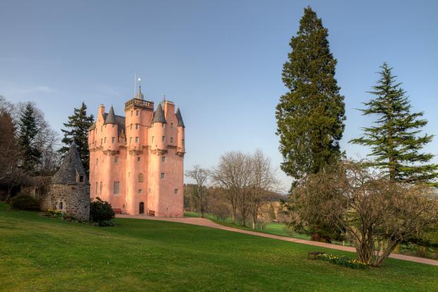 The fairy-tale Craigievar Castle near Alford is spellbinding.